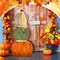 Fall Stacked Pumpkins for Home Front Porch Decor(white, green, and orange)